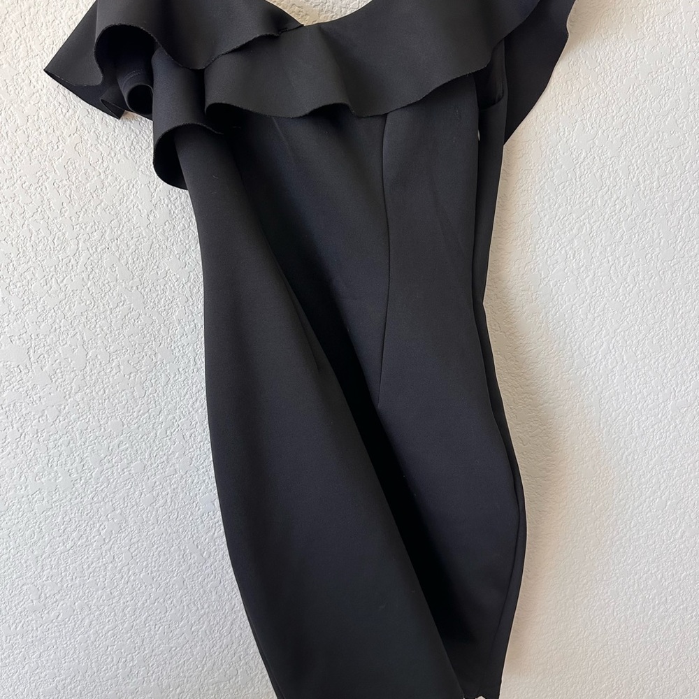 Guess Black One-Shoulder Dress